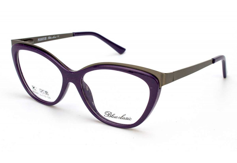 Модні пластикові окуляри з оправи Blue Classic 64061